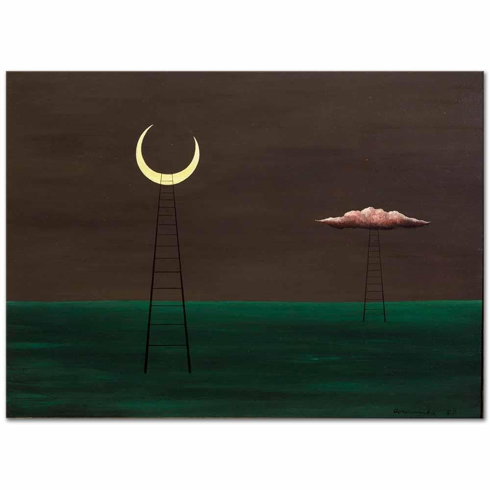 Gertrude Abercrombie İki Merdiven Kanvas Tablo