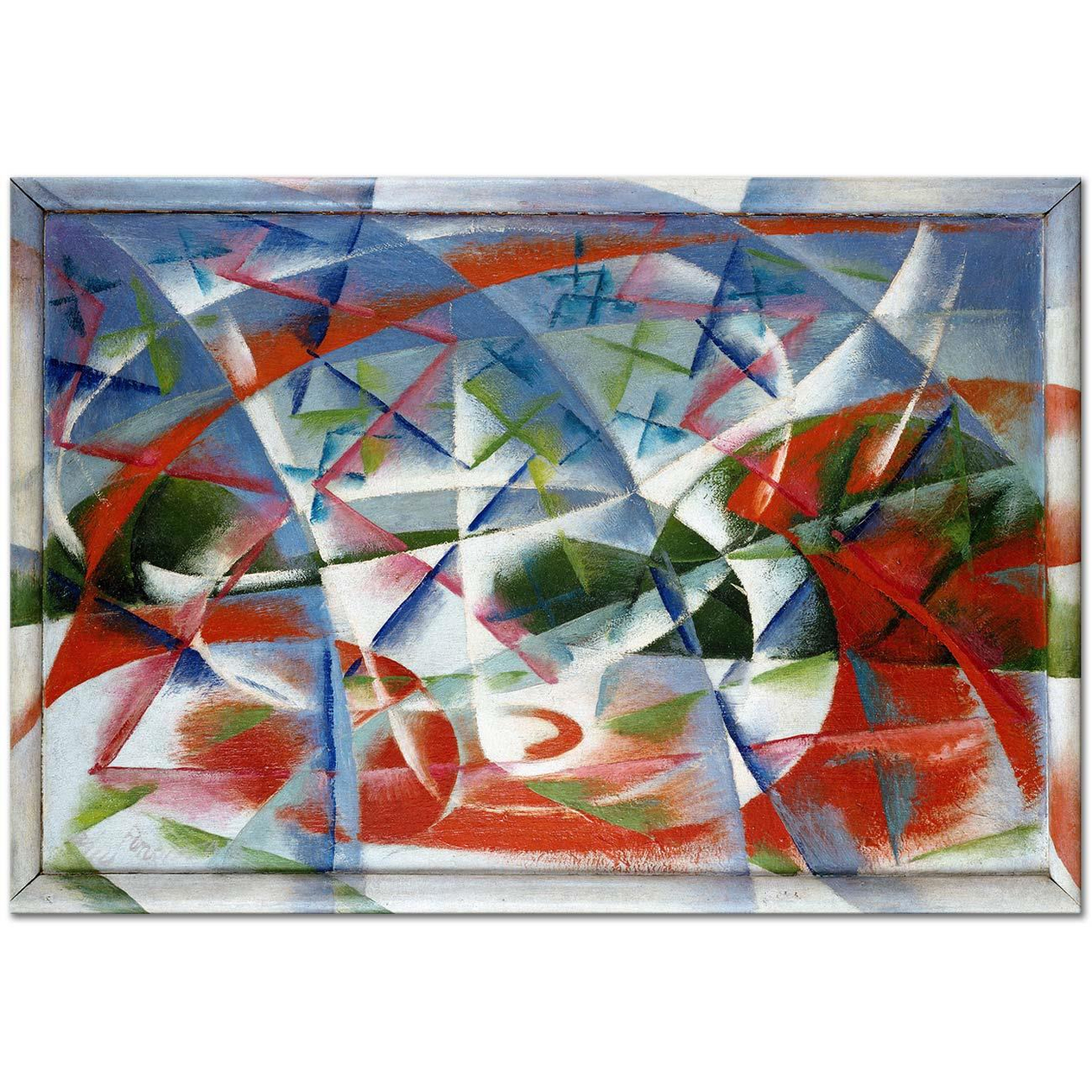 Giacomo Balla Soyut Hız ve Ses Kanvas Tablo