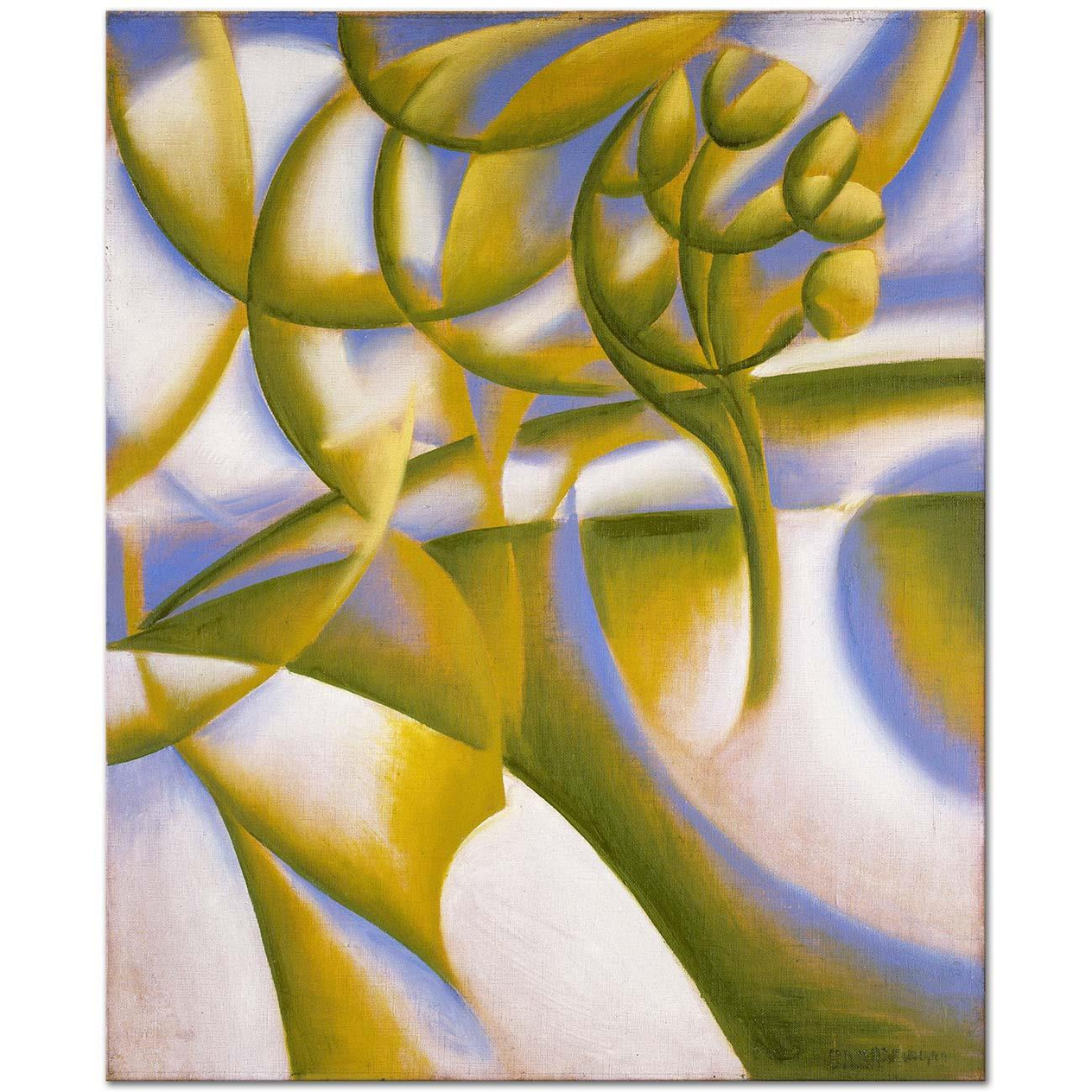 Giacomo Balla Bahar Manzarası Kanvas Tablo