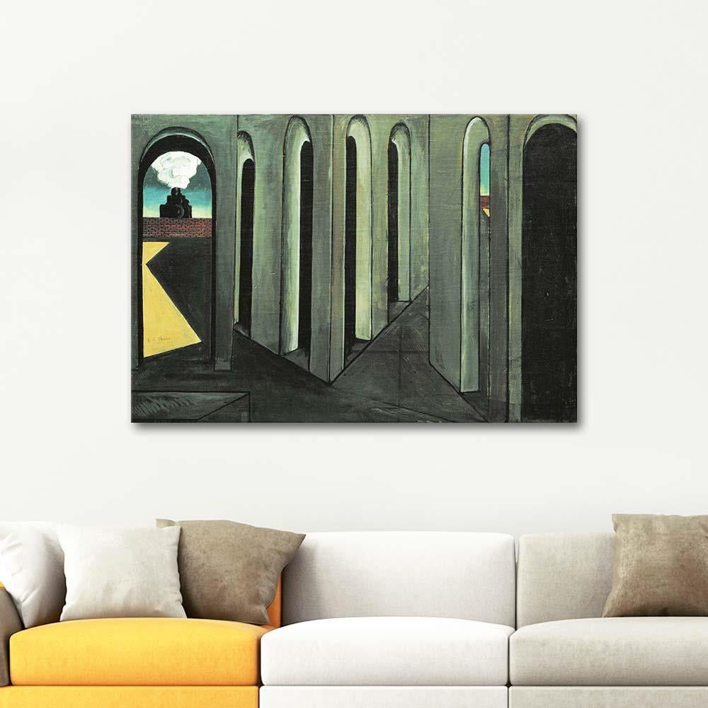Giorgio de Chirico Endişeli Yolculuk Kanvas Tablo