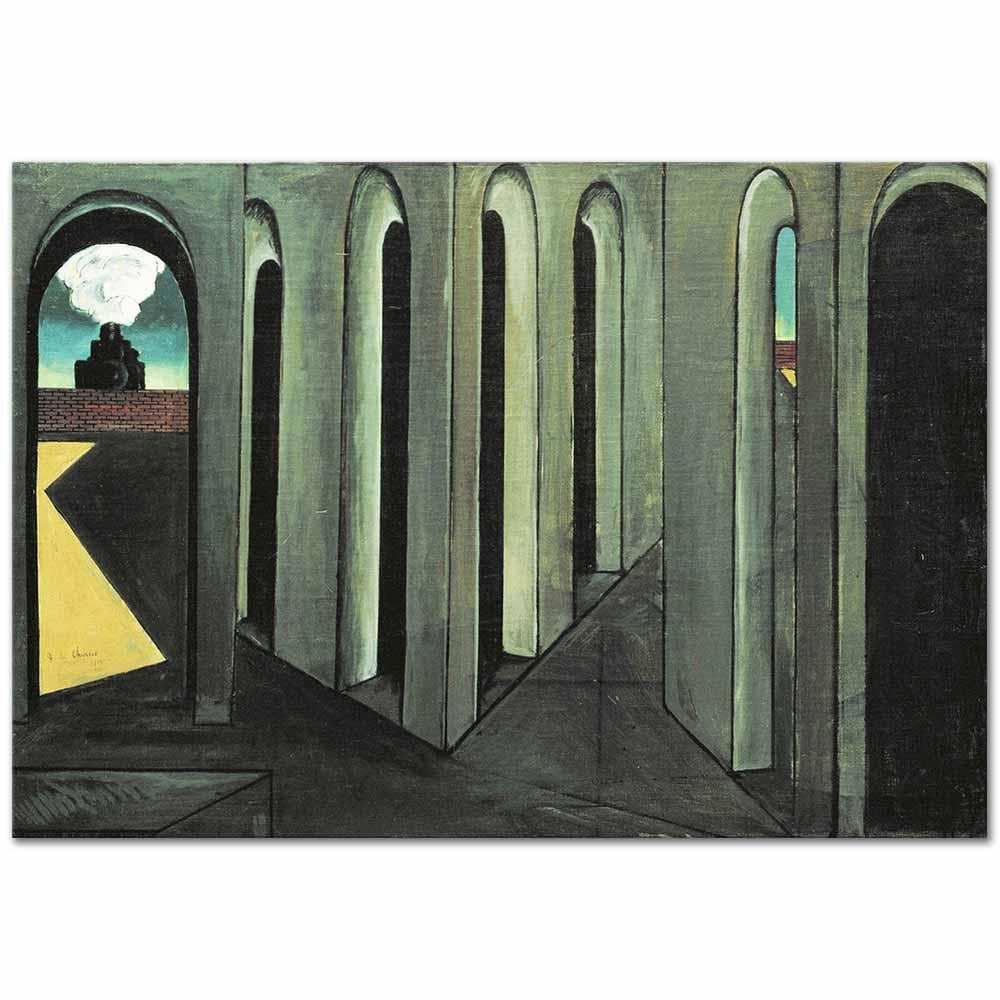 Giorgio de Chirico Endişeli Yolculuk Kanvas Tablo