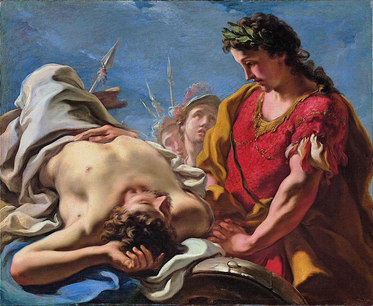Giovanni Antonio Pellegrini Alexander at the Corpse of the Dead Darius Art Print