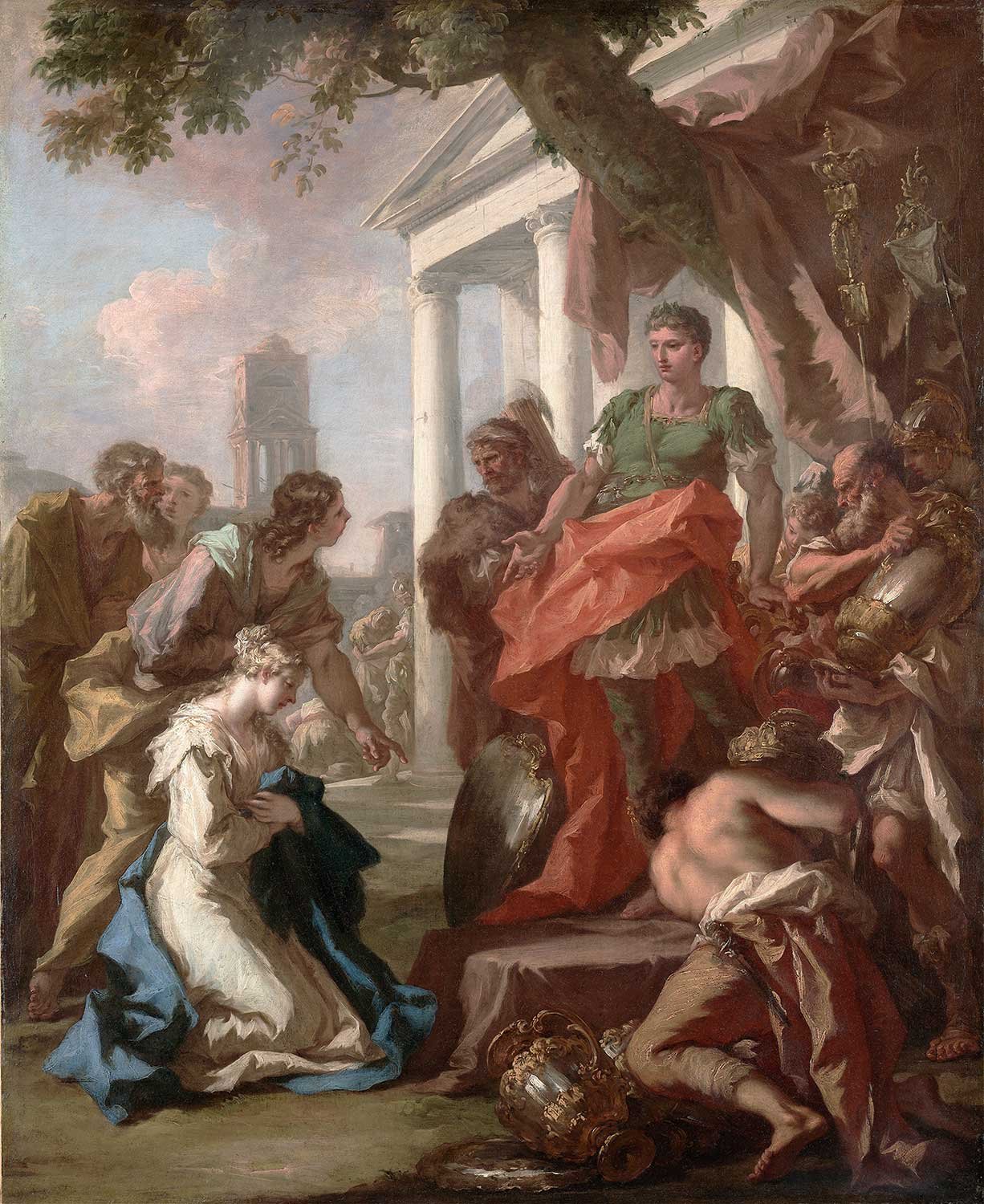 Giovanni Antonio Pellegrini The Continence of Scipio Art Print