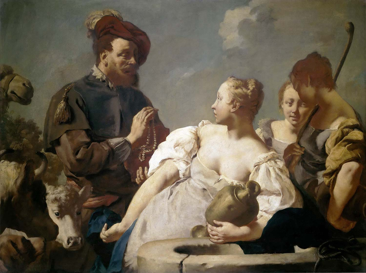 Giovanni Battista Piazzetta Rebecca and Eleazar at the Well Art Print