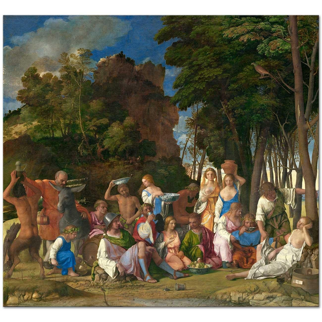 Giovanni Bellini Tanrıların Şöleni Kanvas Tablo