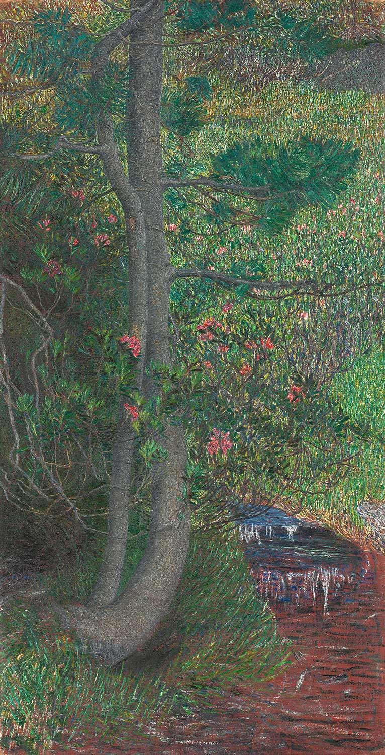 Giovanni Segantini Pine Tree Art Print