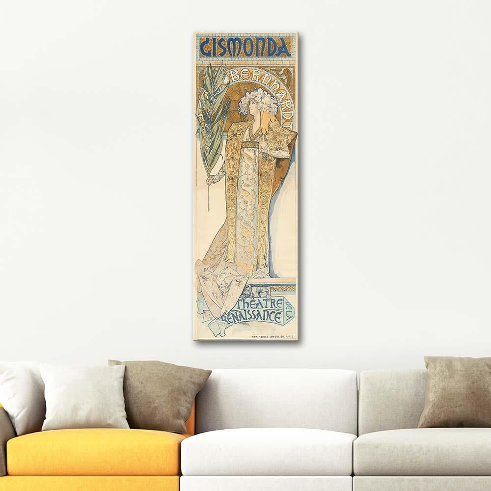 Alphonse Mucha Gismonda Kanvas Tablo