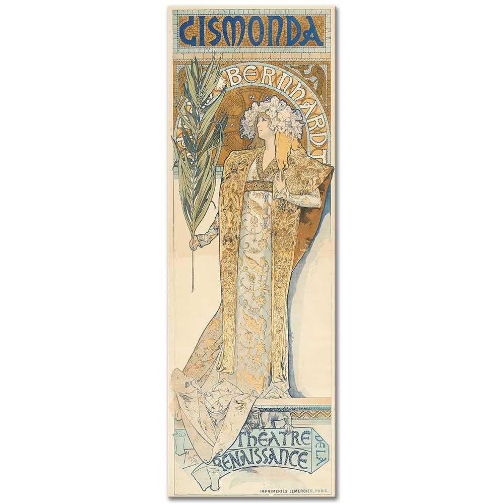 Alphonse Mucha Gismonda Kanvas Tablo