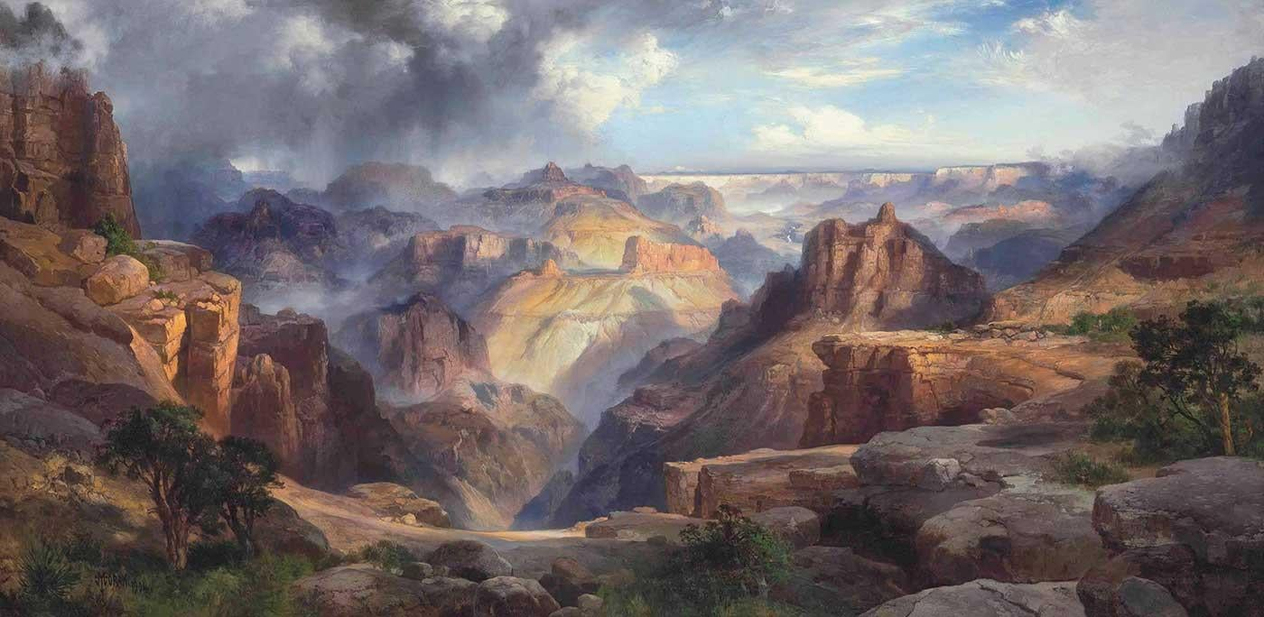 Grand Canyon of the Colorado by Thomas Moran as Art Print