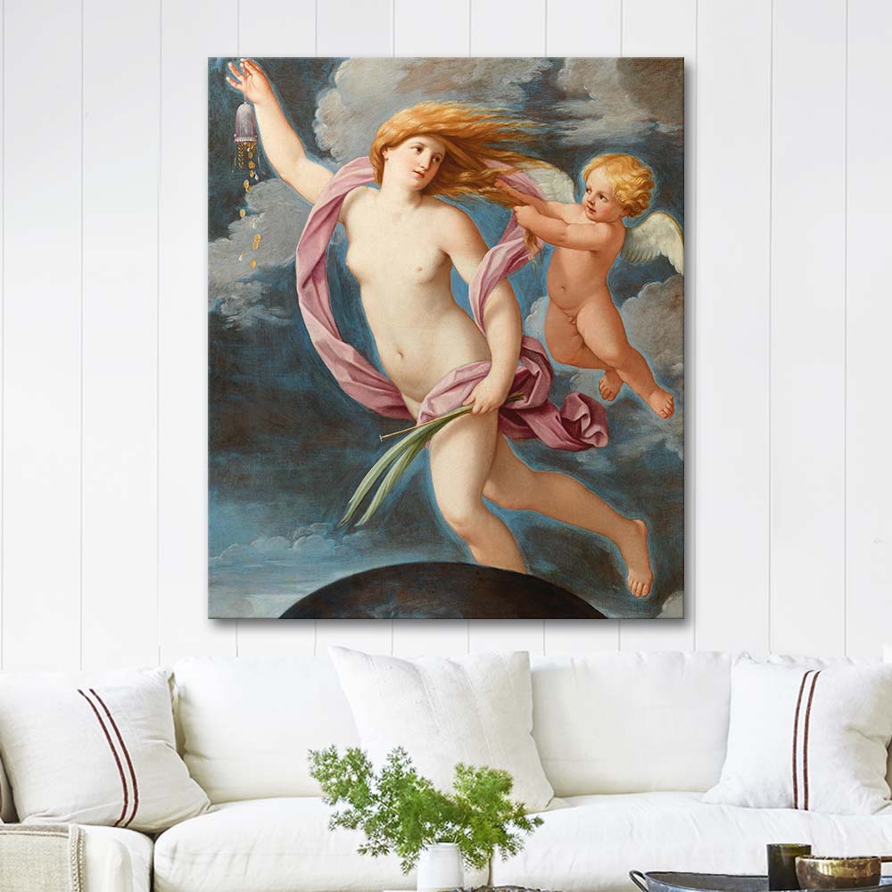 Guido Reni Fortuna with a Purse Art Print