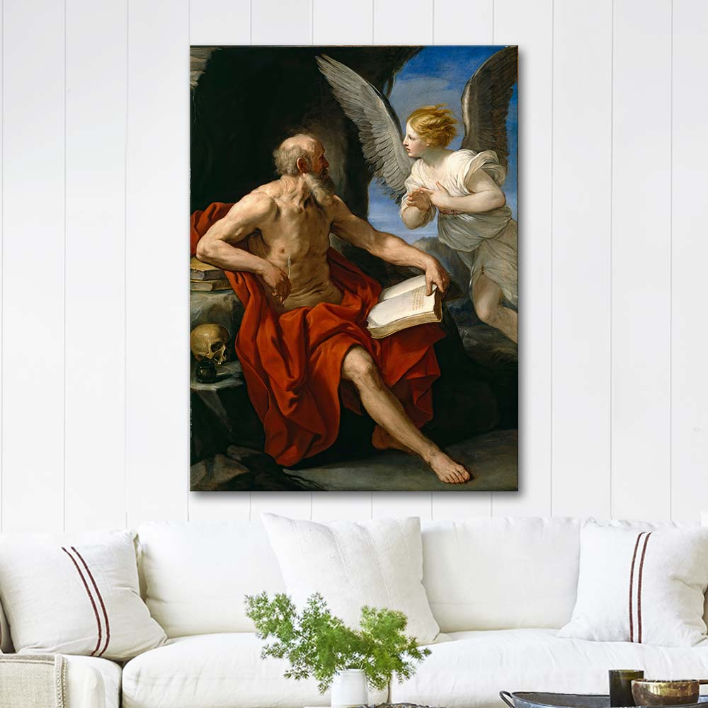 Guido Reni The Angel Appearing to St. Jerome Art Print