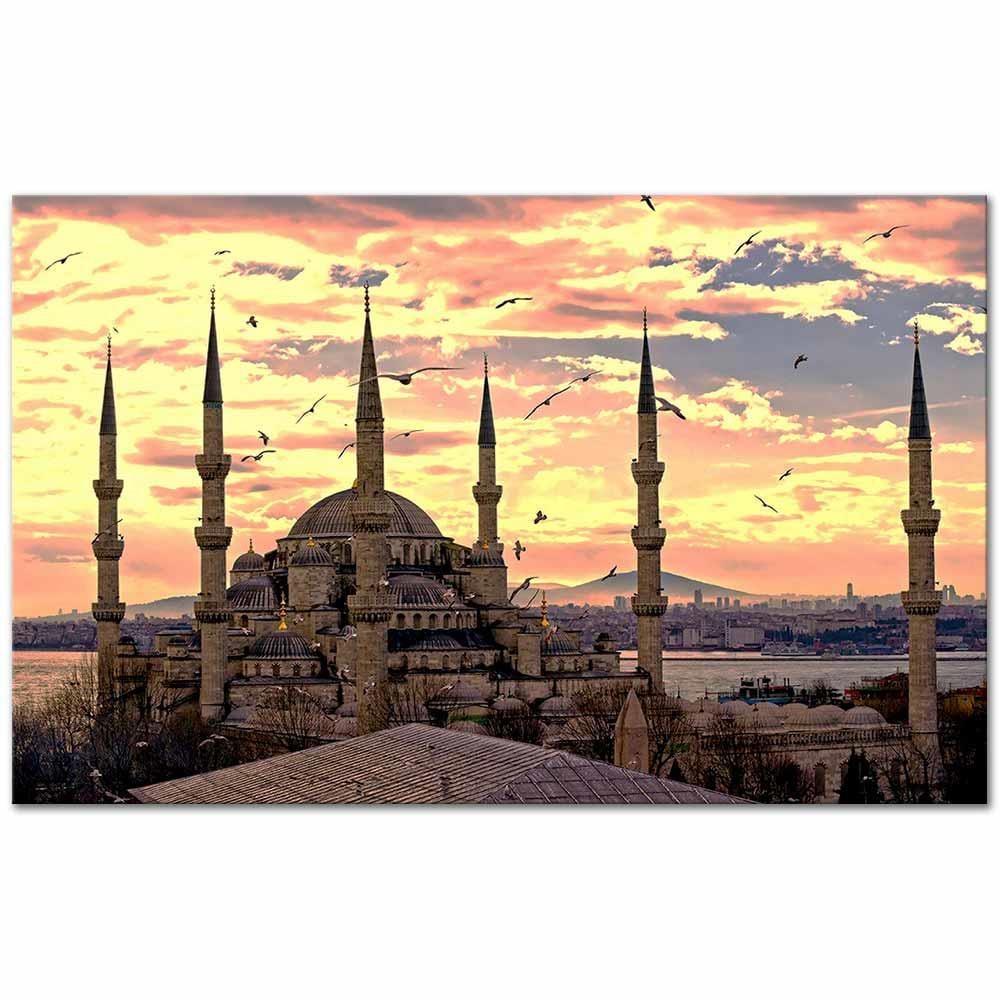 Gün Batımında İstanbul Kanvas Tablo