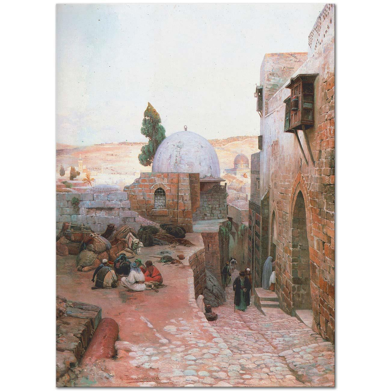 A Street in Jerusalem by Gustav Bauernfeind