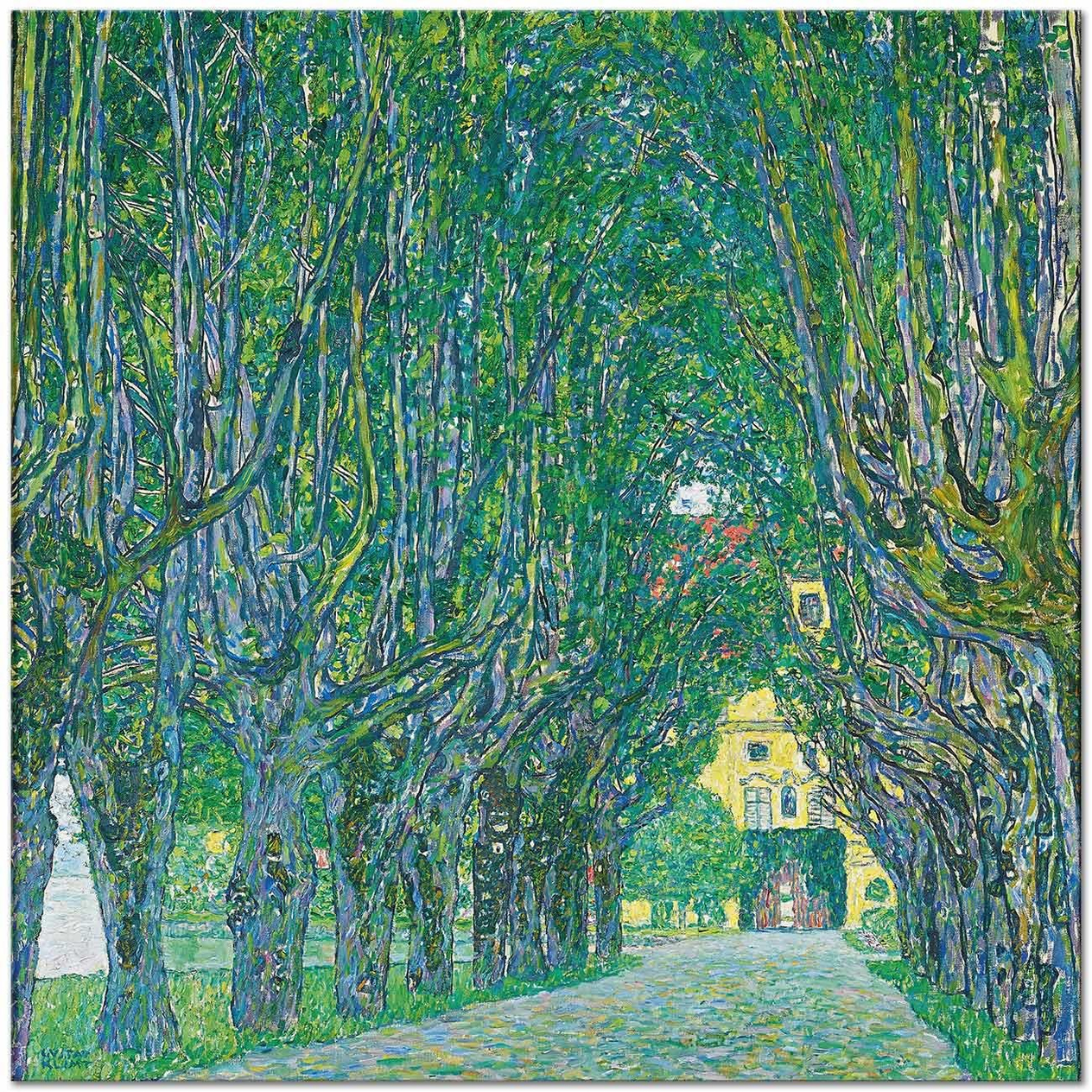 Gustav Klimt Kammer Şatosu Yolu Kanvas Tablo