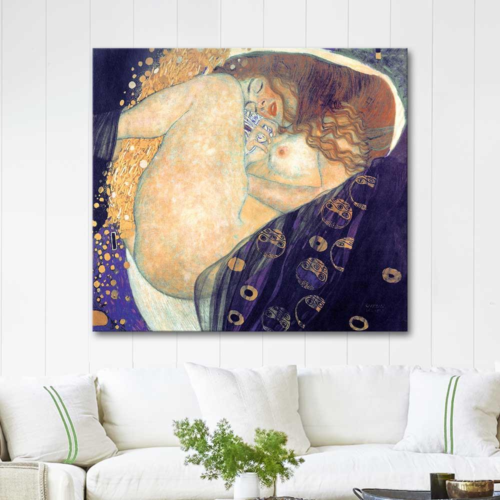 Gustav Klimt Danae Art Print