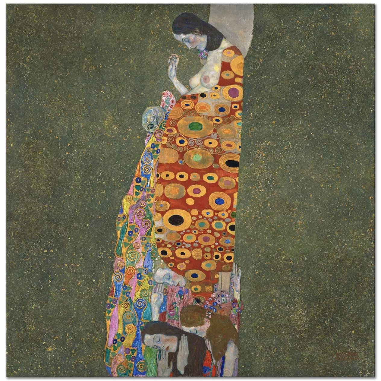 Gustav Klimt Umut 02 Kanvas Tablo