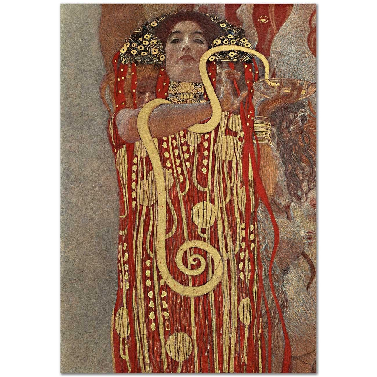 Gustav Klimt Hygieia Kanvas Tablo