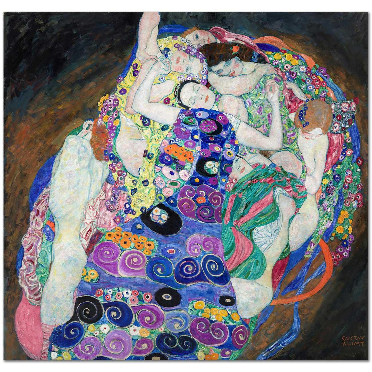 Gustav Klimt Genç Kızlar Kanvas Tablo