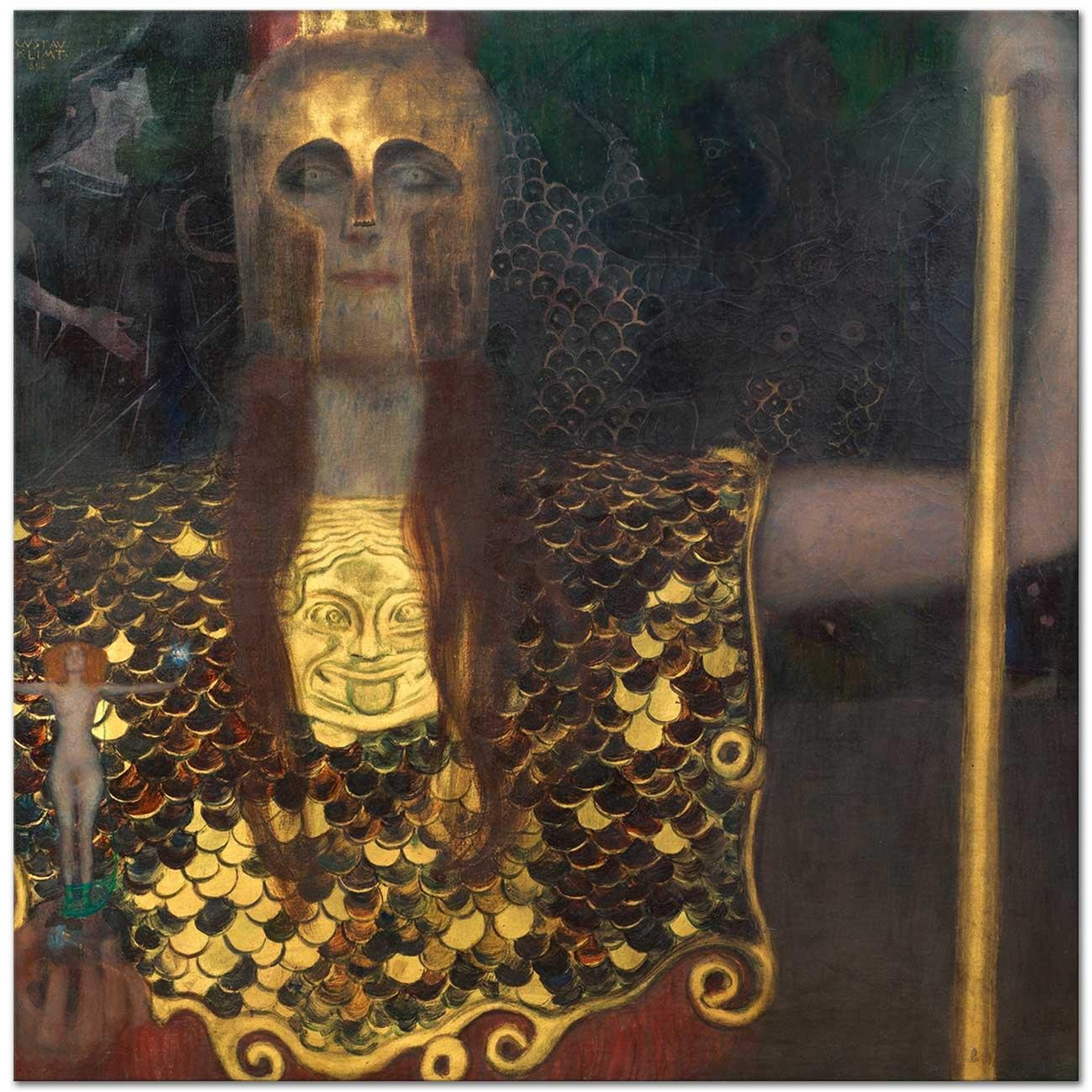 Gustav Klimt Pallas Athene Kanvas Tablo