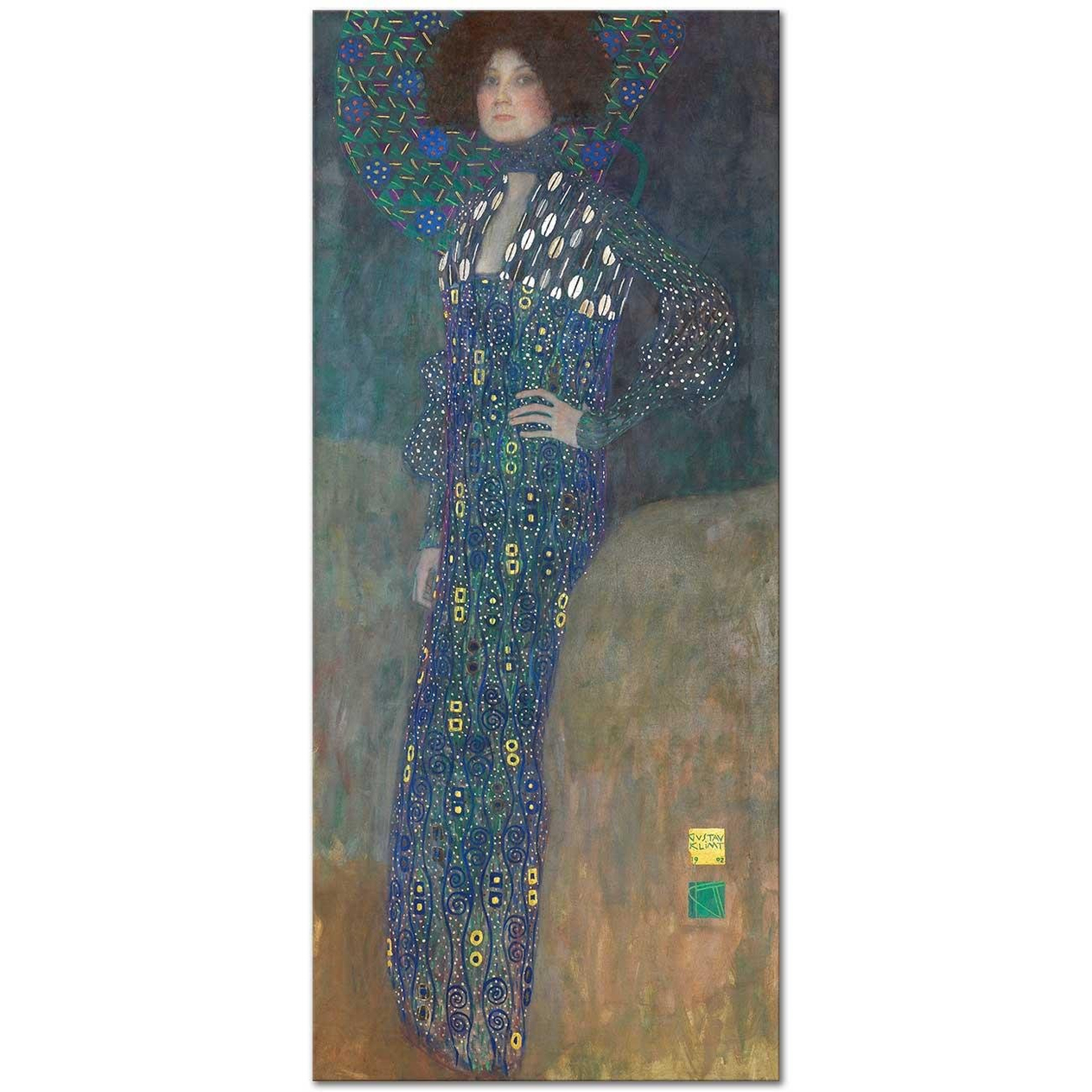 Gustav Klimt Emilie Flöge'nin Portresi Kanvas Tablo