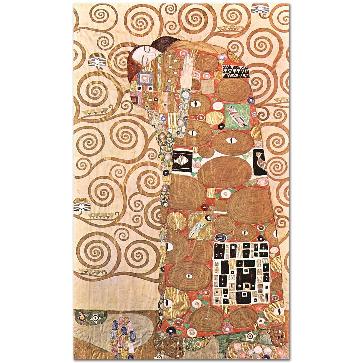 Gustav Klimt Sarılma Hayat Ağacı Kanvas Tablo