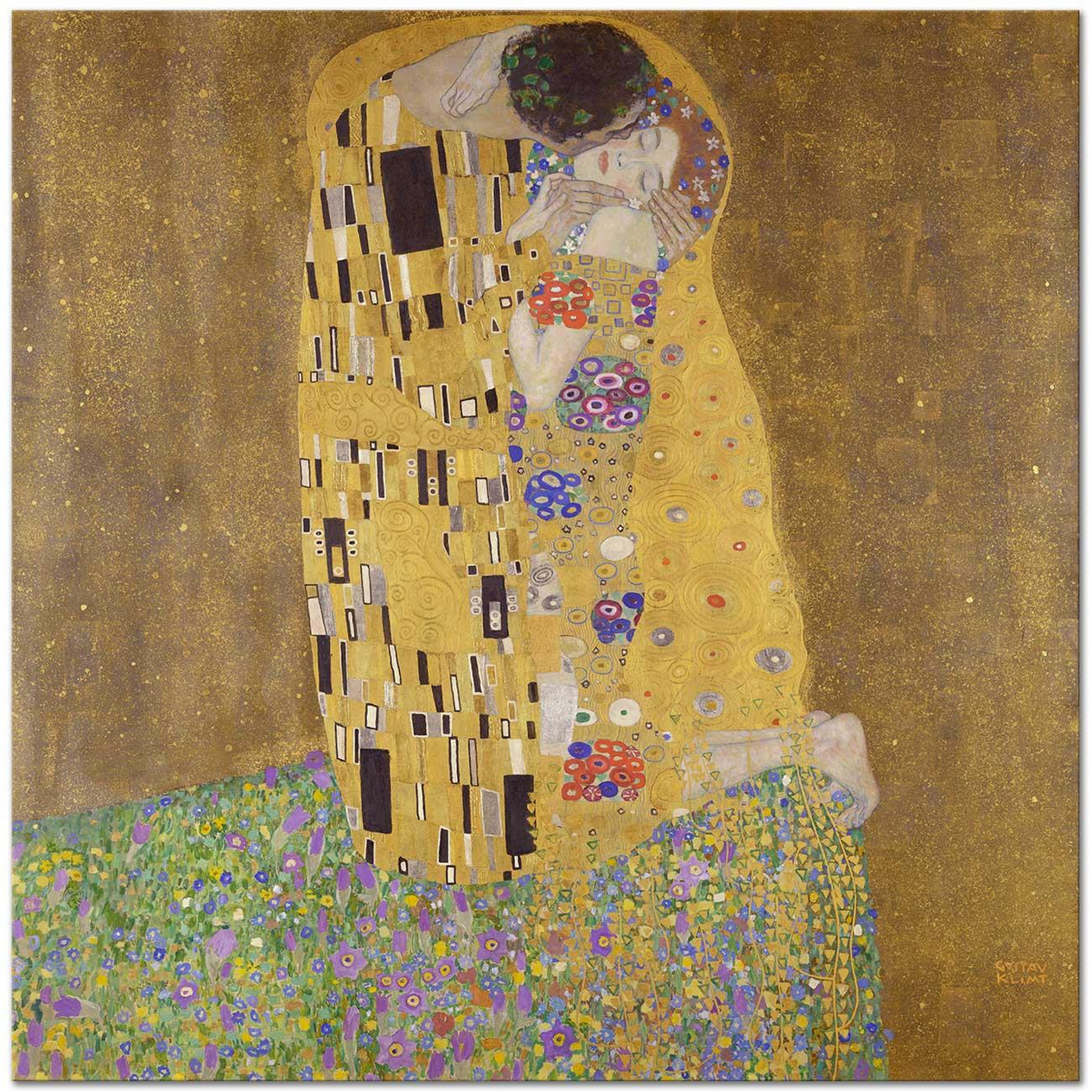 Gustav Klimt Öpüş Kanvas Tablo