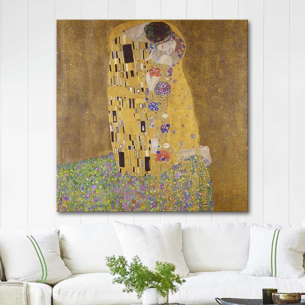 Gustav Klimt Öpüş Kanvas Tablo