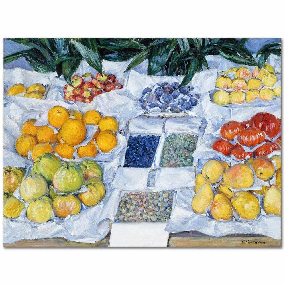 Gustave Caillebotte Meyve Standı Kanvas Tablo