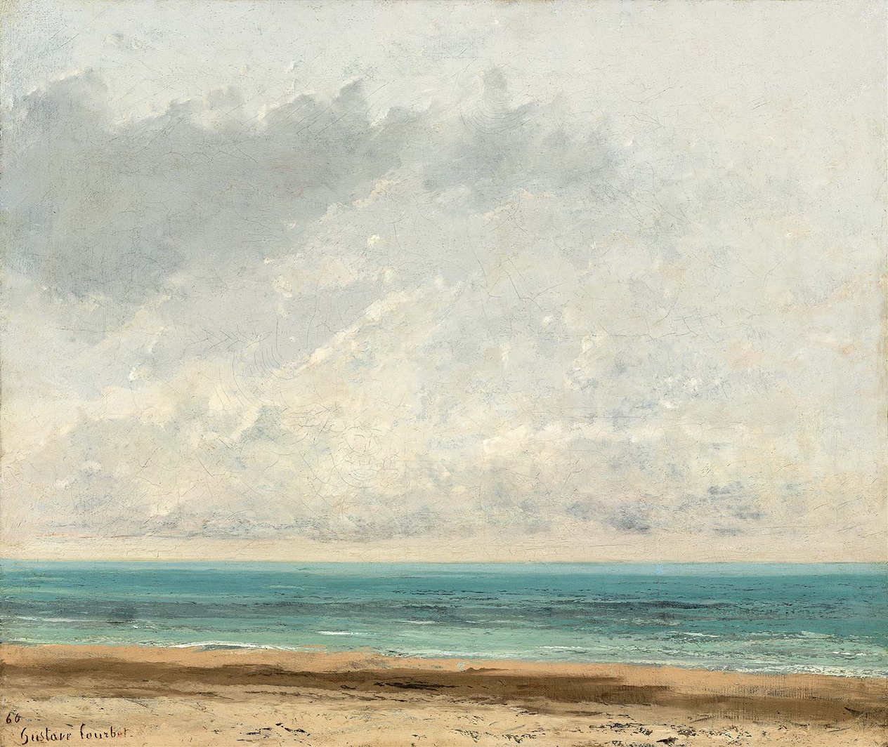 Gustave Courbet Calm Sea Art Print