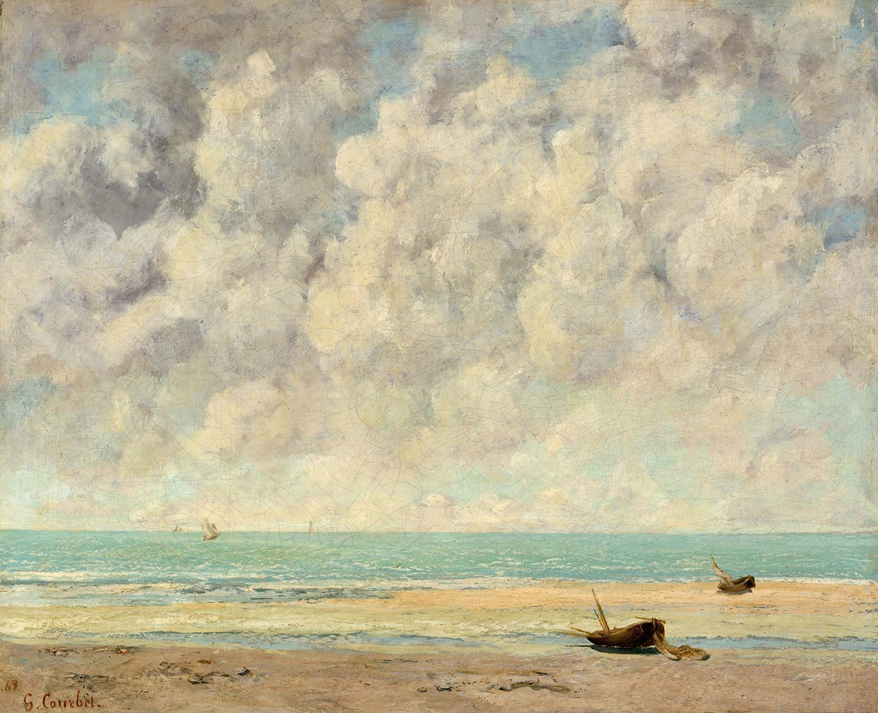 Gustave Courbet The Calm Sea Art Print