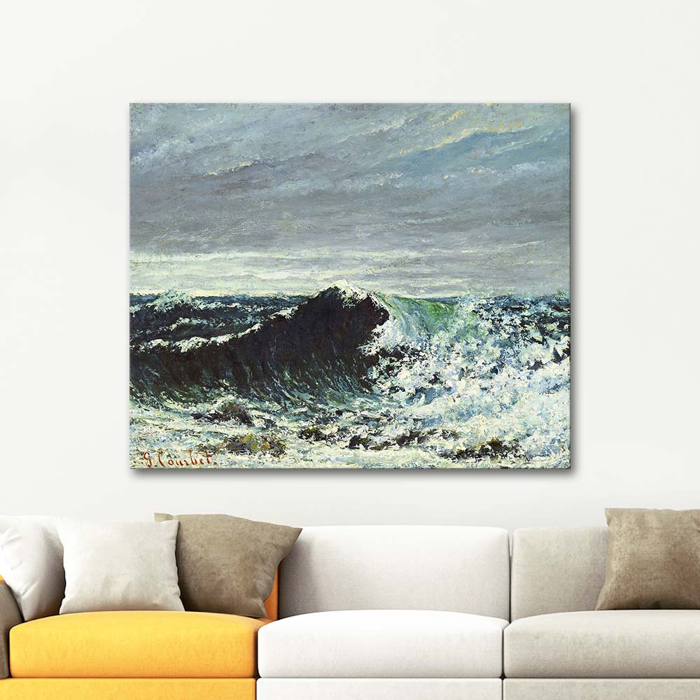 Gustave Courbet The Wave Art Print