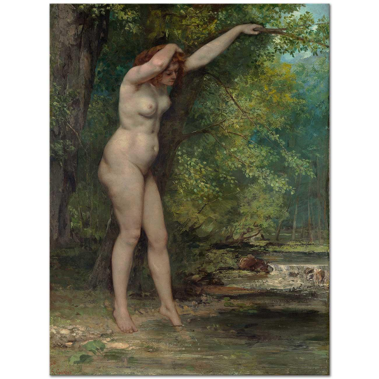 Gustave Courbet The Young Bather Art Print
