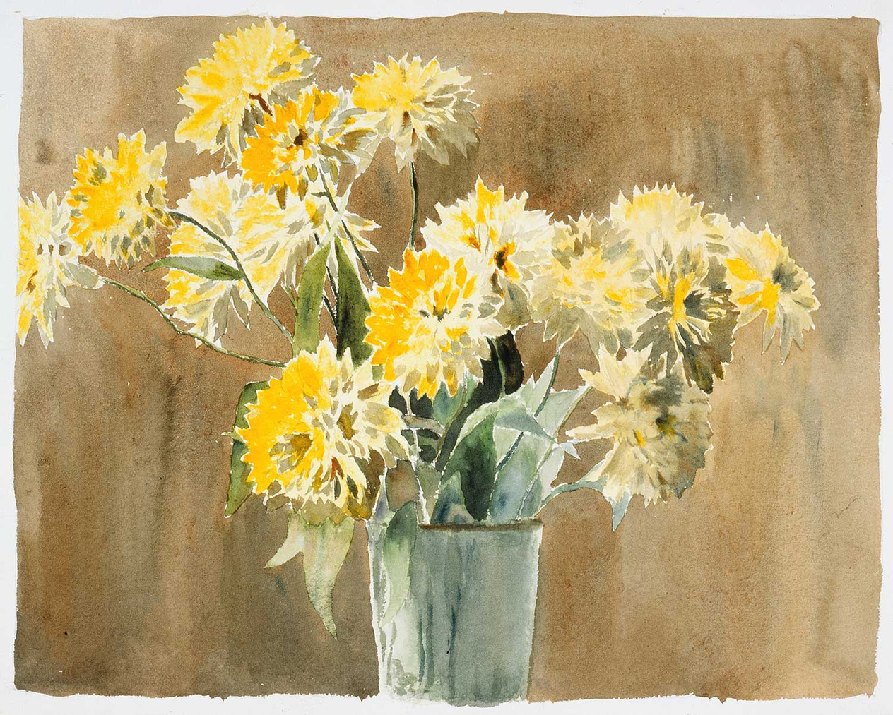 Hannah Borger Overbeck Vase with Yellow Flowers Art Print