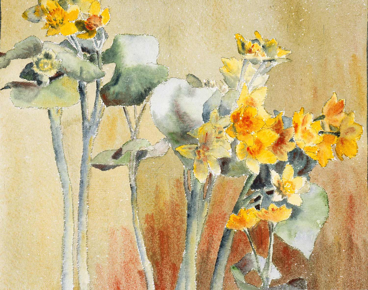 Hannah Borger Overbeck Yellow and Orange Flower Art Print