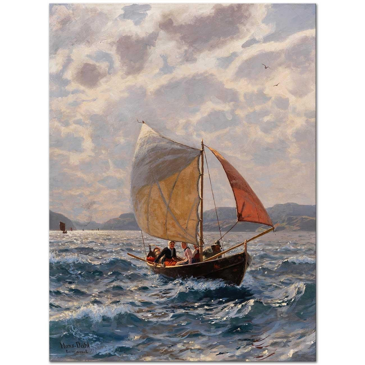 Hans Dahl Rüzgarda Kanvas Tablo