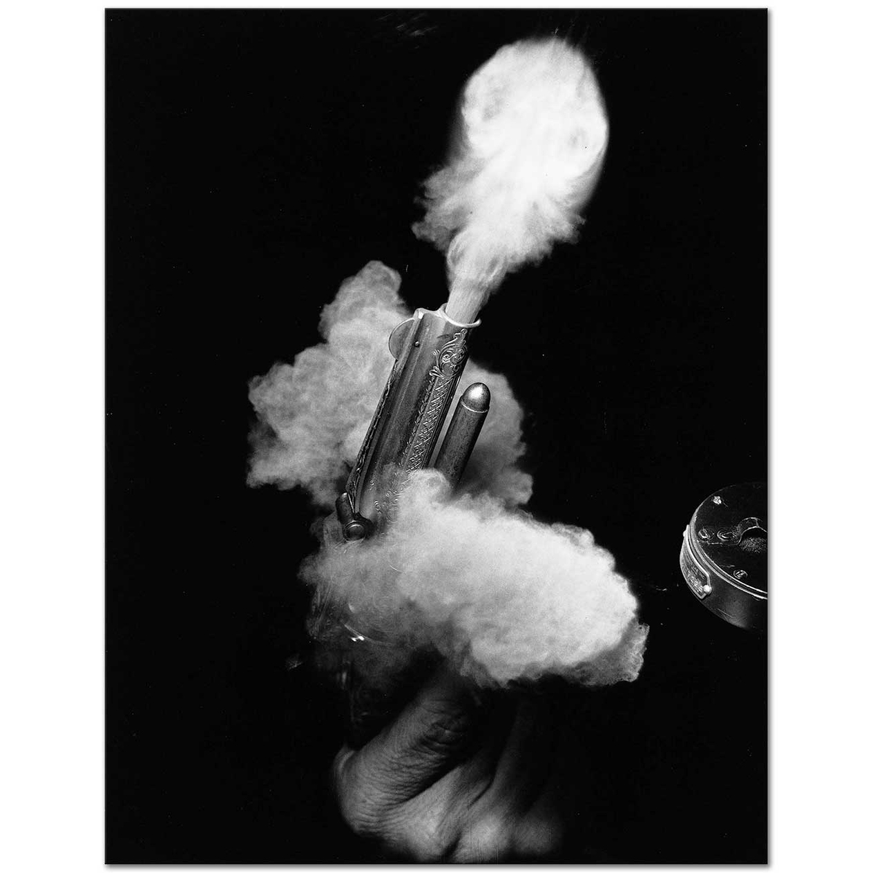 Harold Eugene Edgerton Antik Silah Ateşlenirken Kanvas Tablo