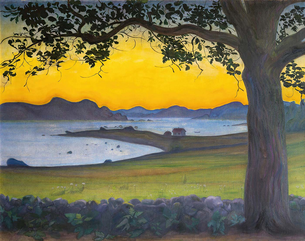 Harold Sohlberg From Værvågen, The Fisherman's Cottage Art Print