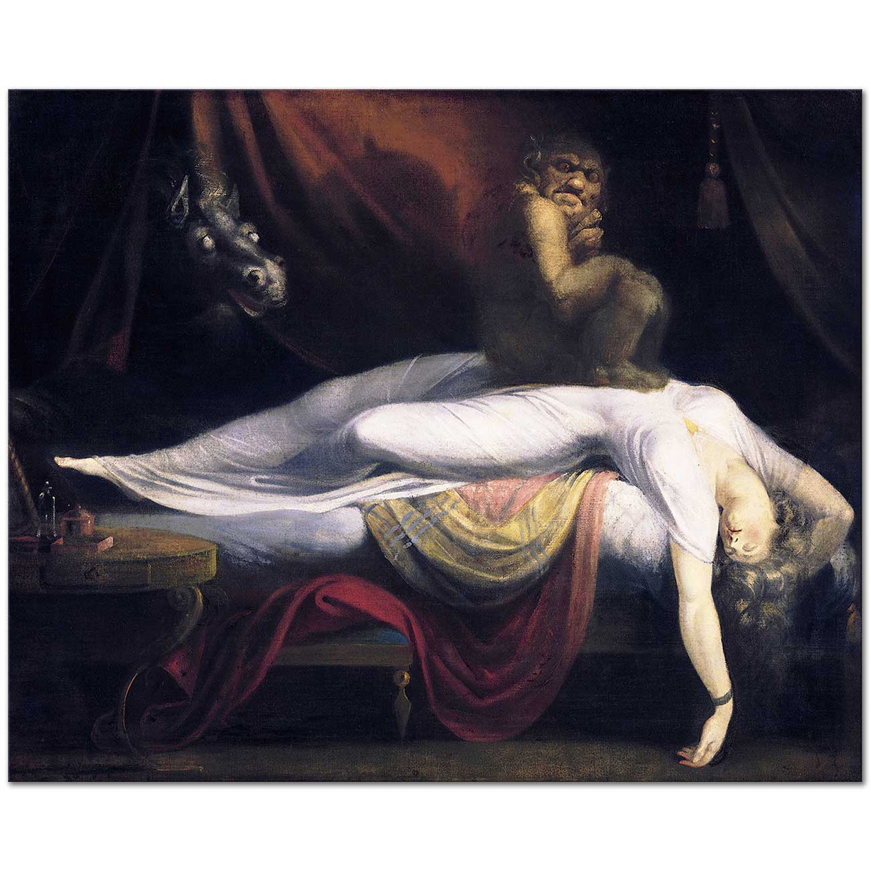 Heinrich Füssli Kabus Kanvas Tablo