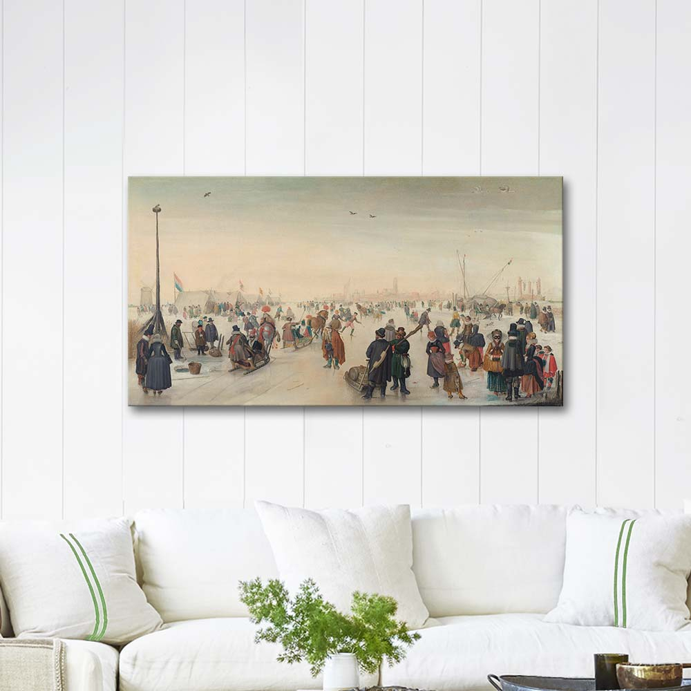 Hendrick Avercamp Enjoying the Ice near a Town Art Print