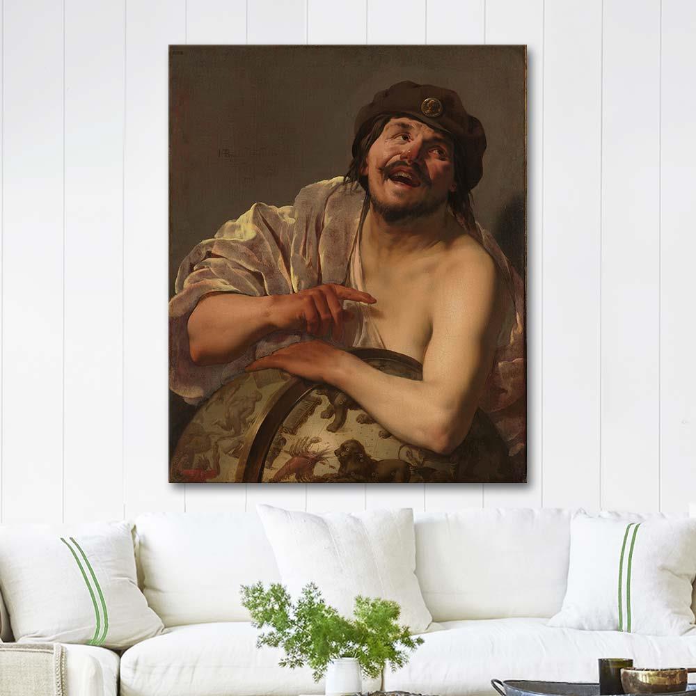 Hendrick ter Brugghen Democritus Art Print