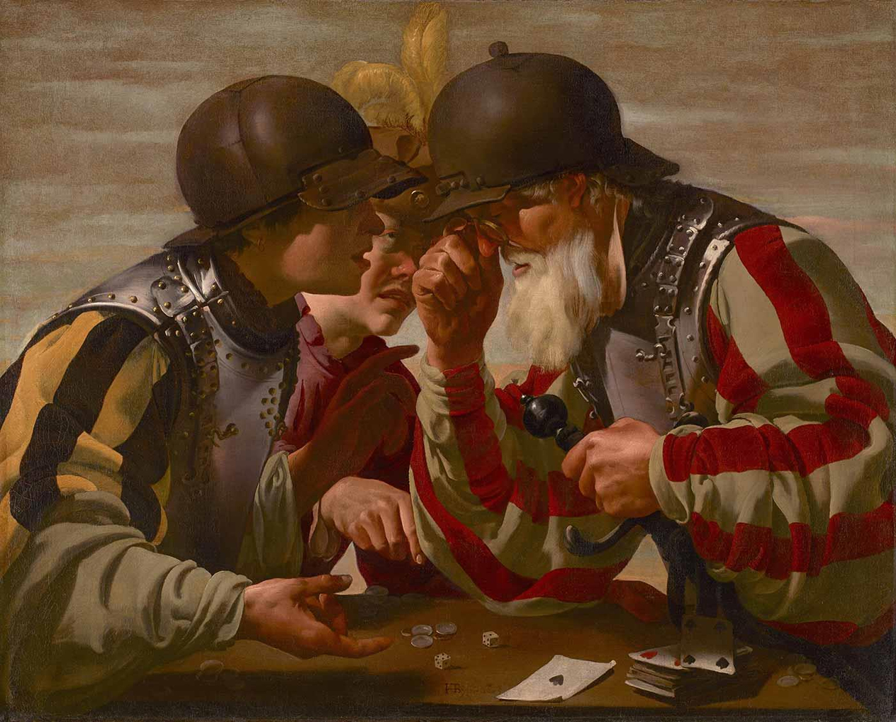 Hendrick ter Brugghen Kart Oyuncuları Kanvas Tablo