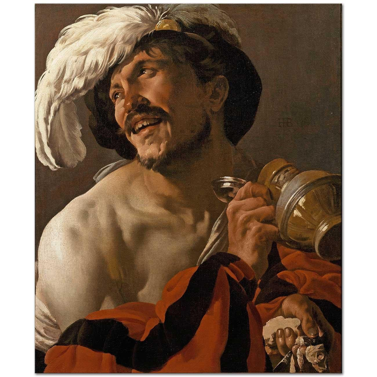 Hendrick ter Brugghen Sarhoşun Keyfi Kanvas Tablo
