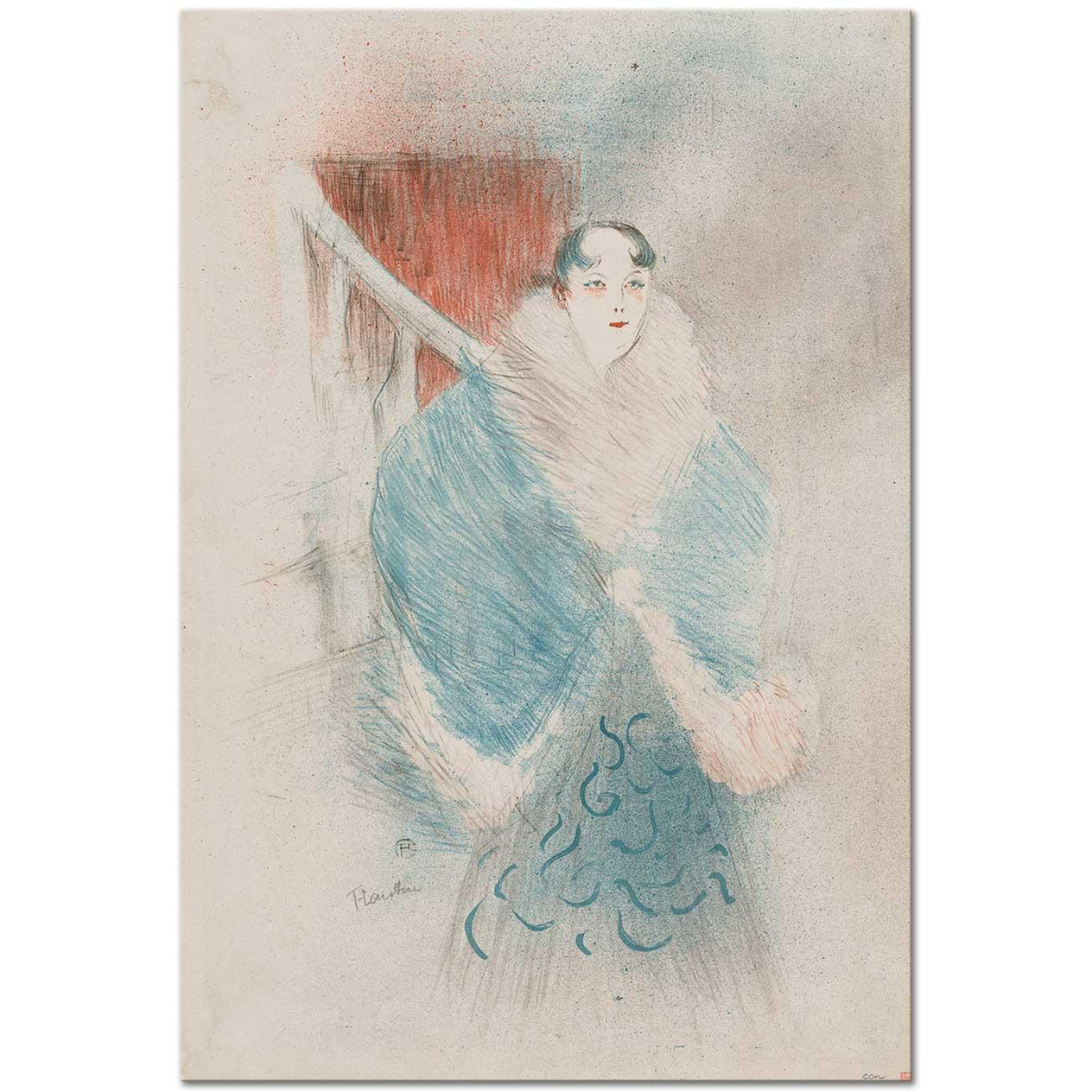 Henri de Toulouse-Lautrec Aktris Elsa Kanvas Tablo