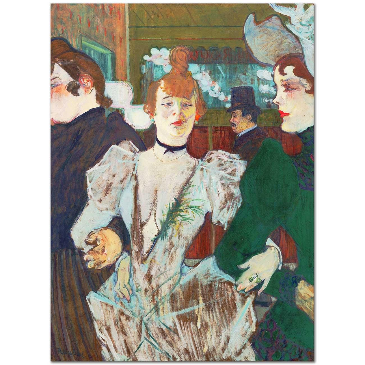 Henri de Toulouse-Lautrec La Goulue Moulin Rouge'da Kanvas Tablo