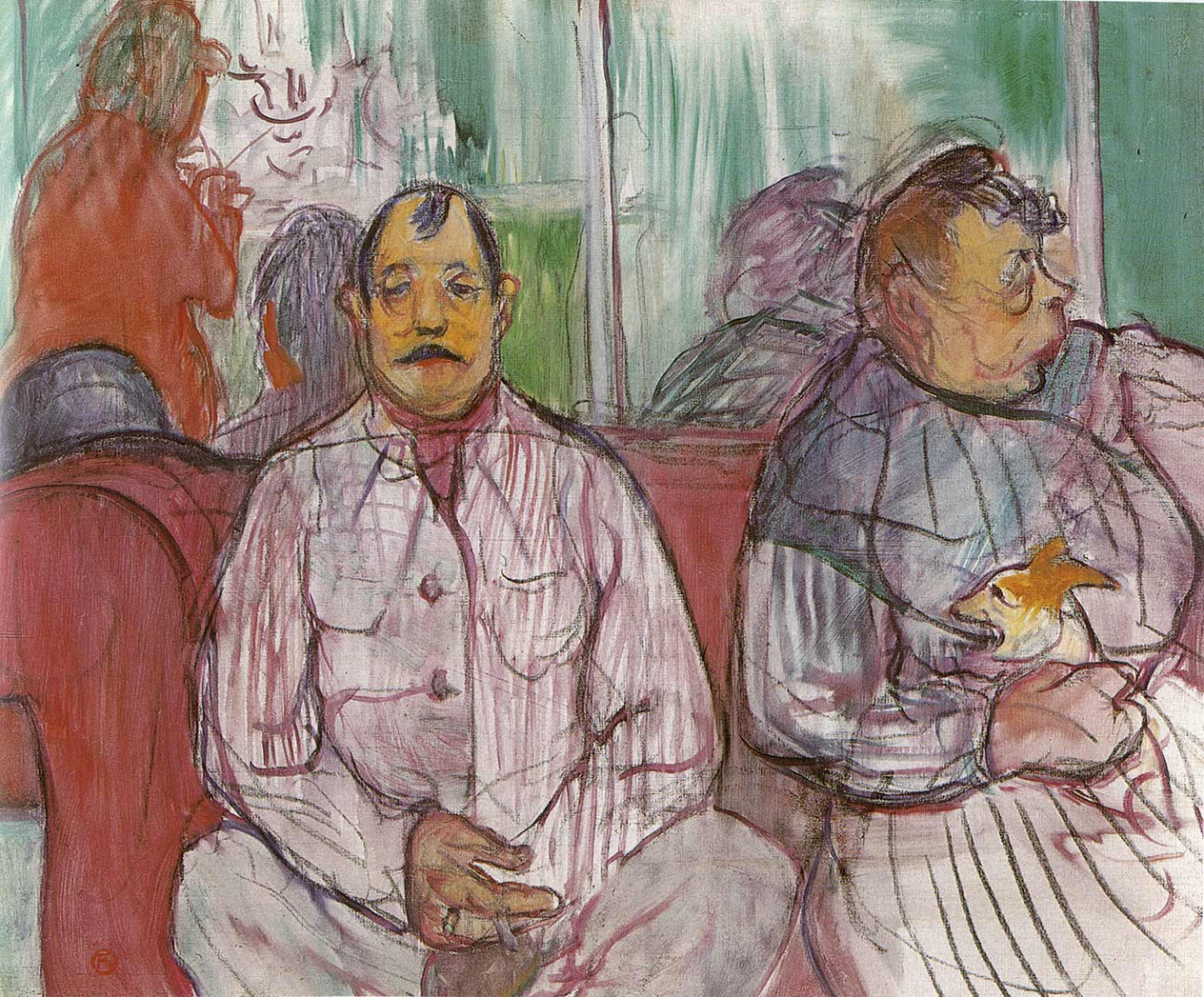 Henri de Toulouse-Lautrec Monsieur Madame and the Dog Art Print