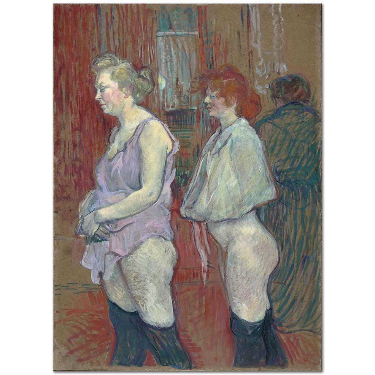 Henri de Toulouse-Lautrec Moulins Sokağı Kanvas Tablo