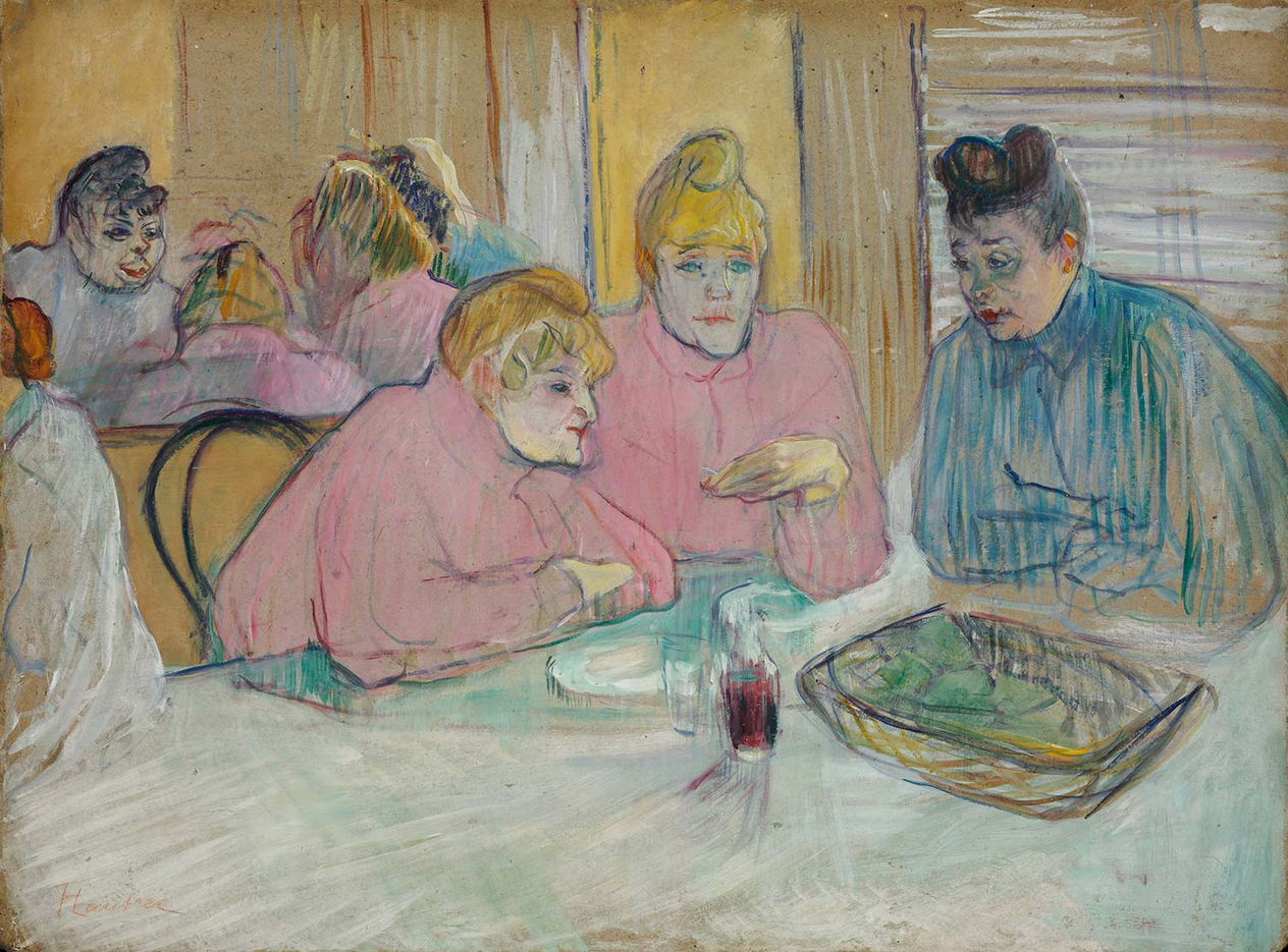 Henri de Toulouse-Lautrec The Ladies in the Dining Room Art Print