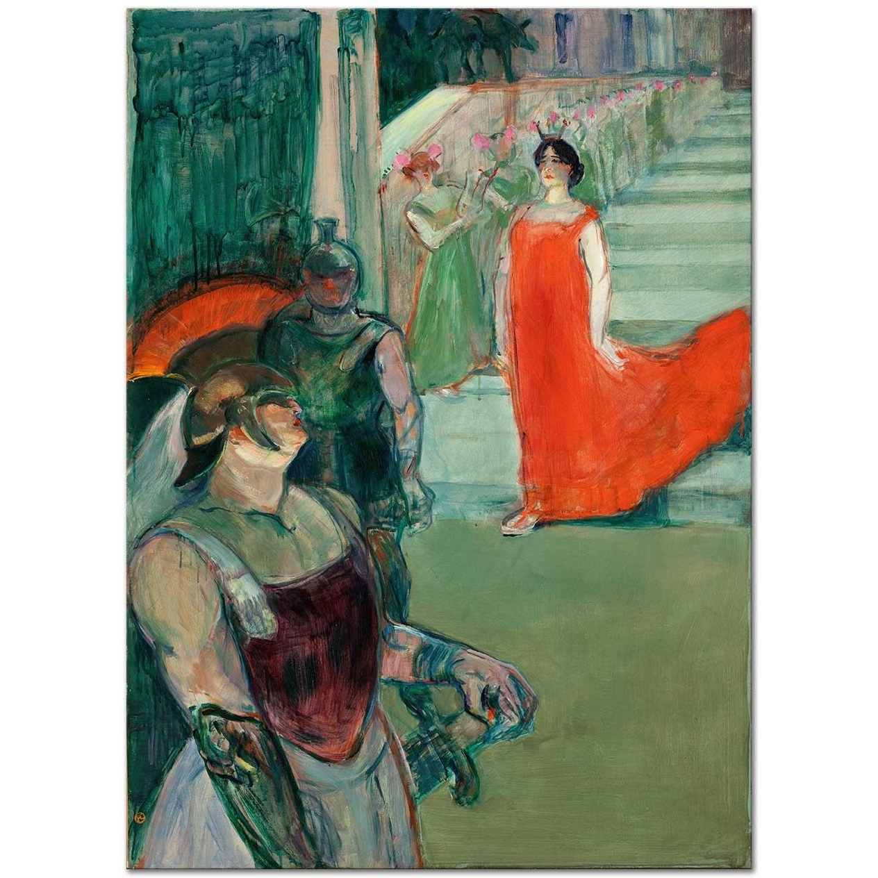 Henri de Toulouse-Lautrec Bordeaux'da Messalina Operası Kanvas Tablo