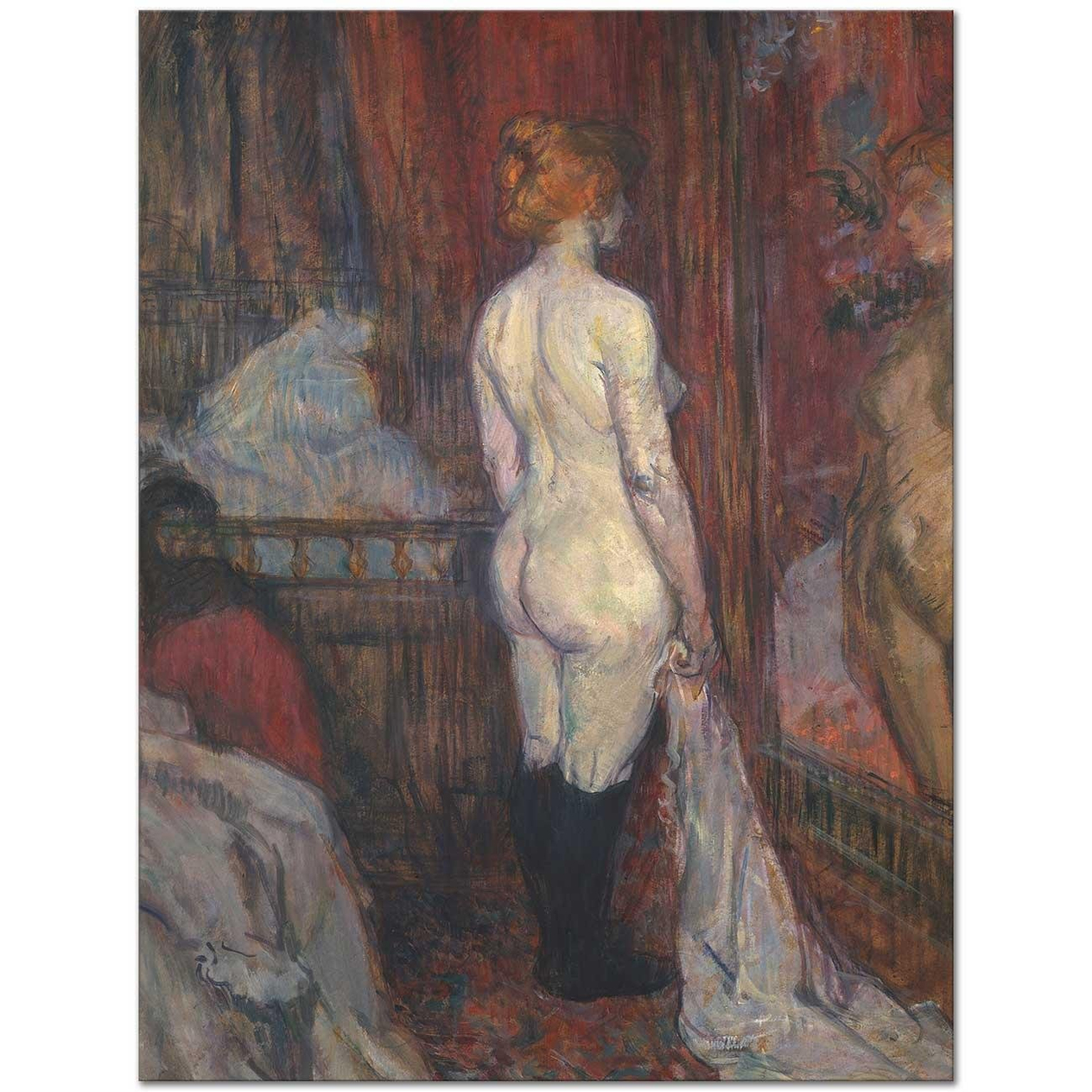Henri de Toulouse-Lautrec Ayna Önündeki Kadın Kanvas Tablo