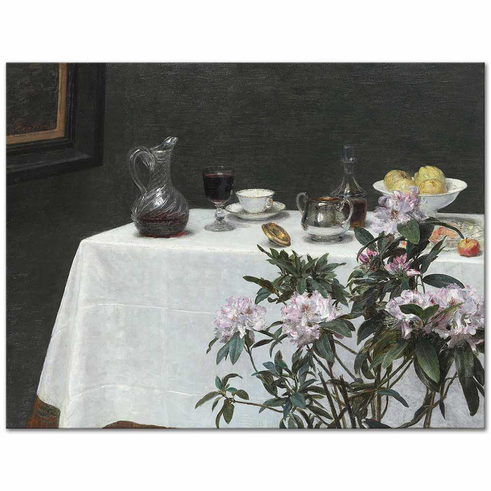 Henri Fantin Latour Sofra Köşesi Kanvas Tablo